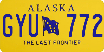 AK license plate GYU772