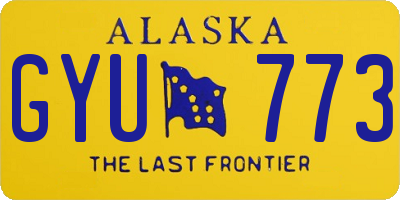 AK license plate GYU773