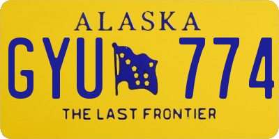 AK license plate GYU774