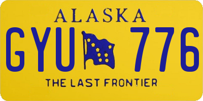 AK license plate GYU776
