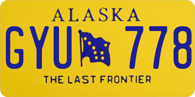 AK license plate GYU778