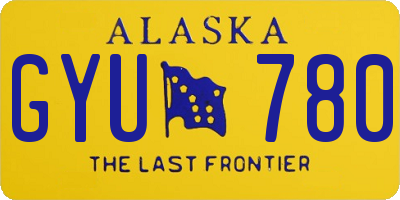 AK license plate GYU780
