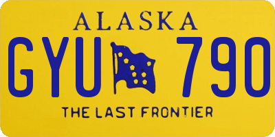 AK license plate GYU790