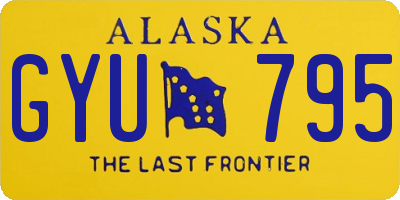 AK license plate GYU795