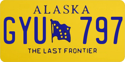 AK license plate GYU797