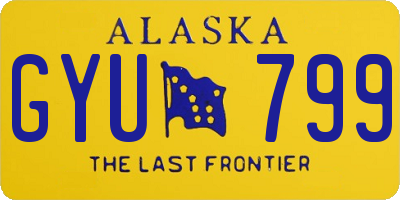 AK license plate GYU799