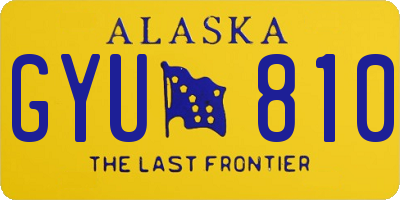 AK license plate GYU810