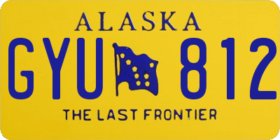 AK license plate GYU812