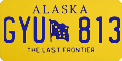 AK license plate GYU813