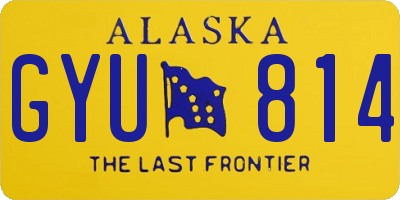 AK license plate GYU814