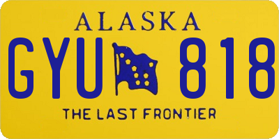 AK license plate GYU818