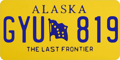 AK license plate GYU819