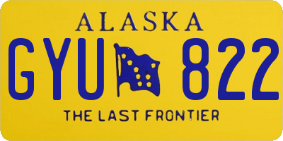 AK license plate GYU822