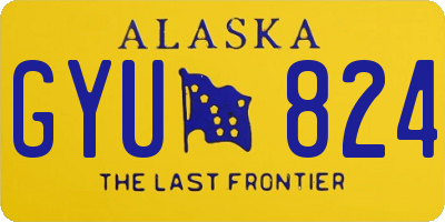 AK license plate GYU824
