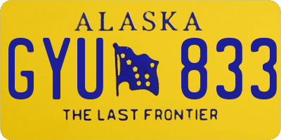 AK license plate GYU833