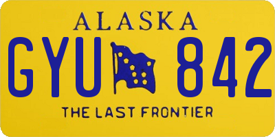 AK license plate GYU842