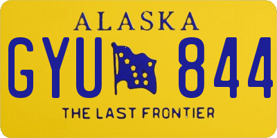 AK license plate GYU844