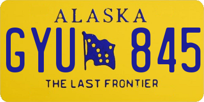 AK license plate GYU845
