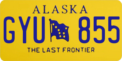 AK license plate GYU855