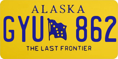 AK license plate GYU862