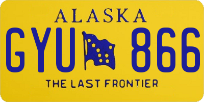 AK license plate GYU866