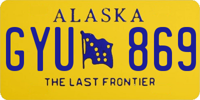 AK license plate GYU869