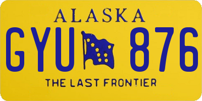 AK license plate GYU876