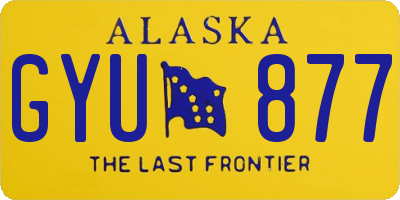 AK license plate GYU877