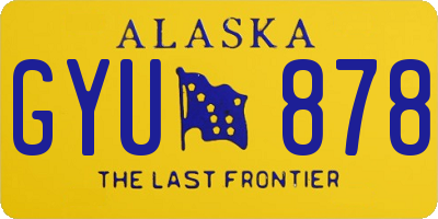AK license plate GYU878