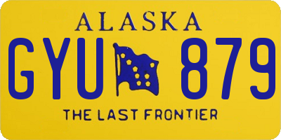 AK license plate GYU879