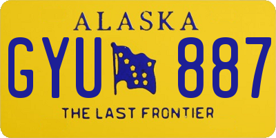 AK license plate GYU887