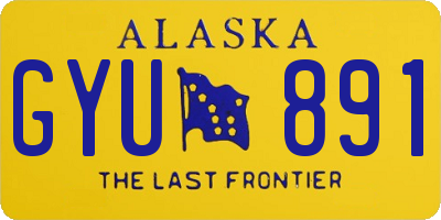 AK license plate GYU891