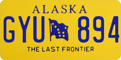 AK license plate GYU894