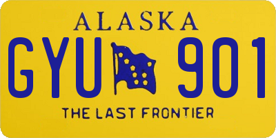 AK license plate GYU901