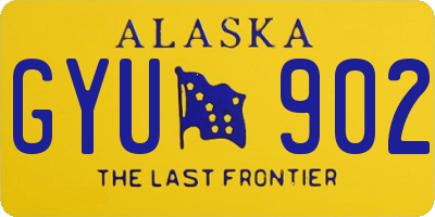 AK license plate GYU902