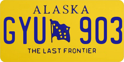 AK license plate GYU903