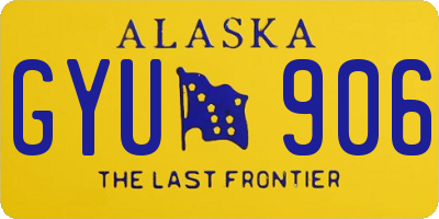 AK license plate GYU906