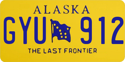 AK license plate GYU912