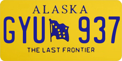 AK license plate GYU937