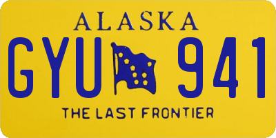 AK license plate GYU941