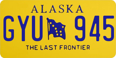 AK license plate GYU945