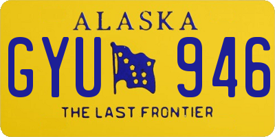 AK license plate GYU946