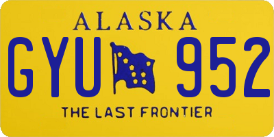 AK license plate GYU952