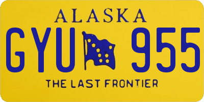 AK license plate GYU955