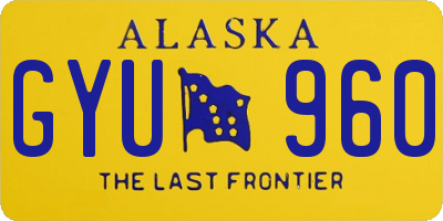 AK license plate GYU960