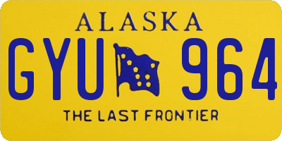 AK license plate GYU964