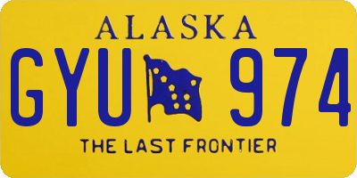 AK license plate GYU974