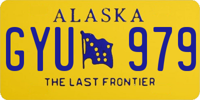 AK license plate GYU979
