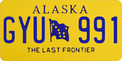 AK license plate GYU991