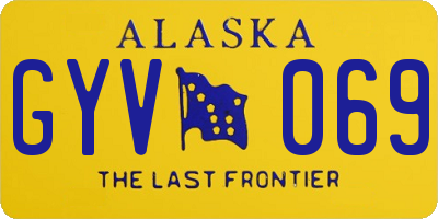 AK license plate GYV069